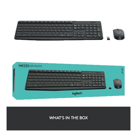Image result for Logitech Mk235 Wireless Keyboard Mouse Combo