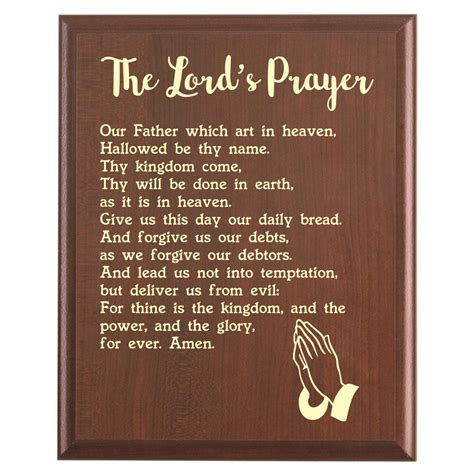 Lords Prayer Kjv Scripture The Lords Prayer "Our Father Who Art In
