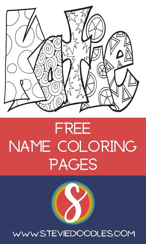 Free Printable Name Coloring Pages