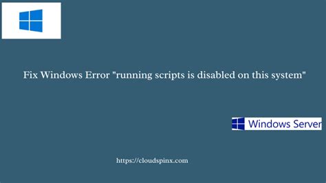 Image result for Running Scripts Is Disabled On This Computer