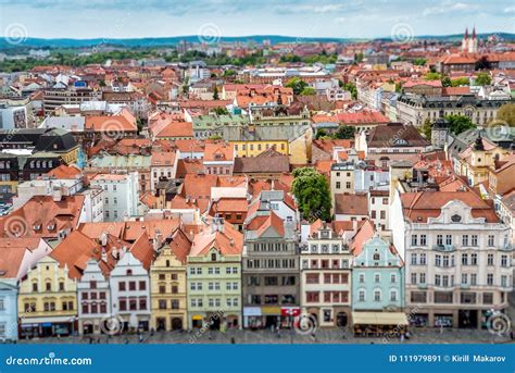 Buildings at Republic Square. Pilsen Plzen, Czech Republic Stock Image ...