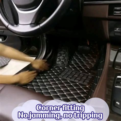 Front Rear 1:1 Tailored Leather Wear Resistant Car Mat For Prado 120 3d ...