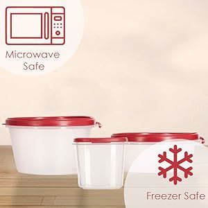 Buy SIMPARTE Plastic Storage Container Set of 17 for Kitchen Storage ...