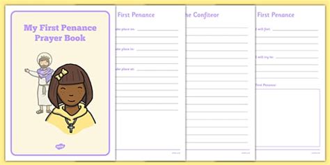 Sacrament of Penance Prayer Book Template