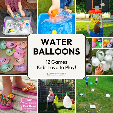 Fun Water Balloon Games for Kids - Days With Grey