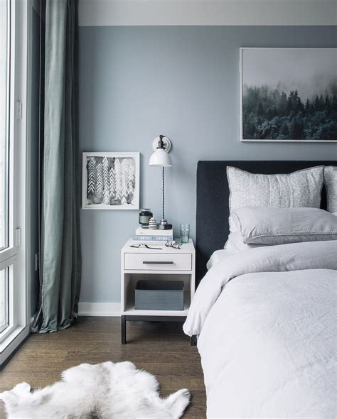 Light Blue Grey Bedroom