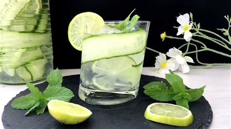 🥒 ОГУРЕЧНАЯ ВОДА С ЛАЙМОМ И МЯТОЙ / Детокс / Raw Vegan / Мегавеган 🍀 ...