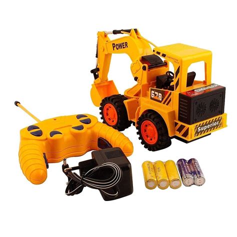 TONIRY Cheetah JCB Plastic Yellow Cheetah JCB Construction Toy Remote ...