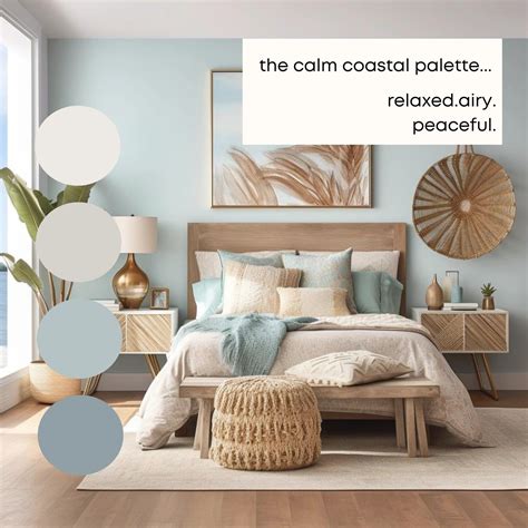 Calm Coastal Benjamin Moore Paint Palette | Color palette interior ...