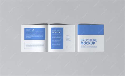 Premium PSD | Bi fold brochure mockup