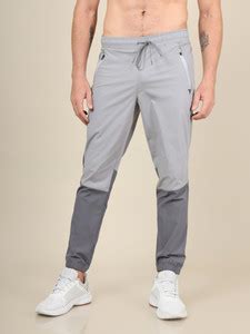 TECHNOSPORT Colorblock Men Grey Track Pants - Buy TECHNOSPORT ...