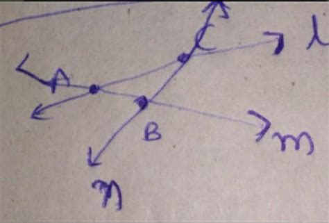 mark three non-collinear points P, Q and R in your notebook. draw line ...