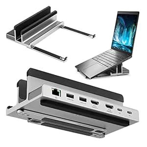 6 in 1 USB C Docking Laptop Stand : Amazon.in: Computers & Accessories