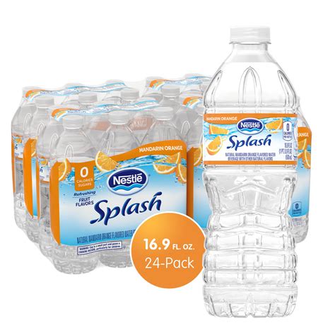 Buy NESTLE SPLASH Water, Mandarin Orange Flavor, 16.9 FL OZ Plastic ...