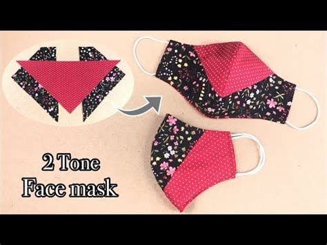 Image result for 3D Two Tone Face Mask Pattern Tutorial