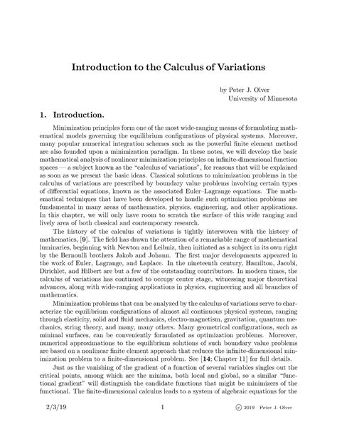 Image result for Calculus of Variations Introduction