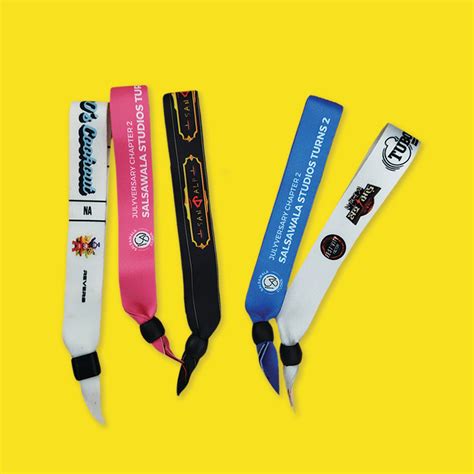 Custom Printed Satin Cloth Wristbands – Premium Quality, Tamperproof w ...