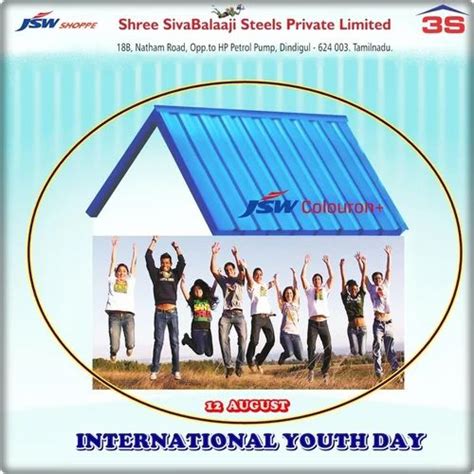 Roofing Sheet - JSW Colouron+ Roofing Sheets from 0.35mm thickness ...