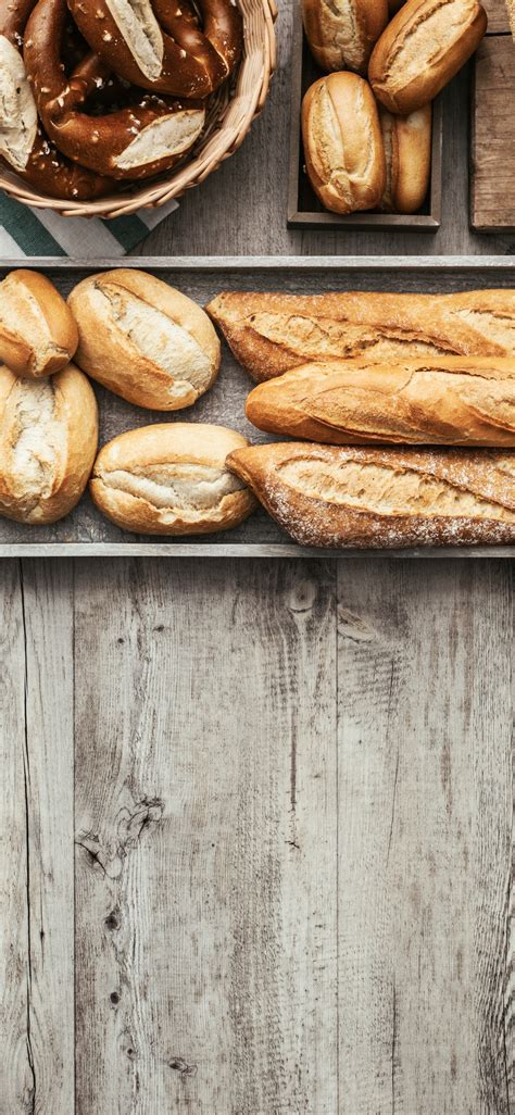 Download wallpaper food, bread, cakes, buns, baguettes, section food in ...