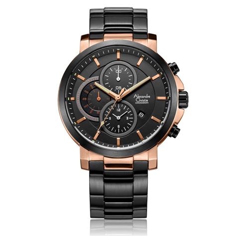 Buy Alexandre Christie AC 6350 MCB Chronograph for Men – Rose Gold ...