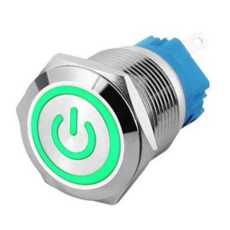 Probots 19mm ProMax PPS19006GPL Metal Push Button Switch Waterproof ...