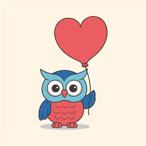 Cute owl simple vector art illustration cartoon concept | Premium Vector