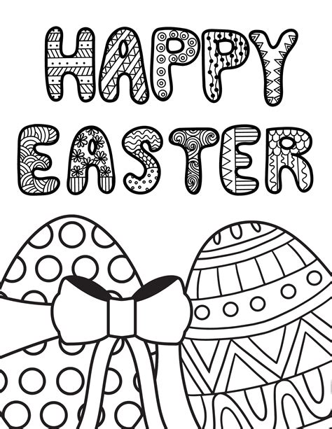 Easter Coloring Sheets - MIT Printable