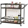 INDIAN DECOR . 45939 All 2-Tier Serving Trolley with Wheel, Creative ...