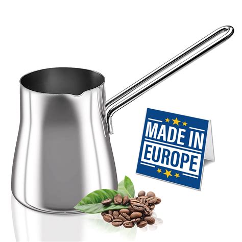 Buy CRYSTALIA Turkish Coffee Pot 18/10 Stainless Steel, Stove Top Tea ...