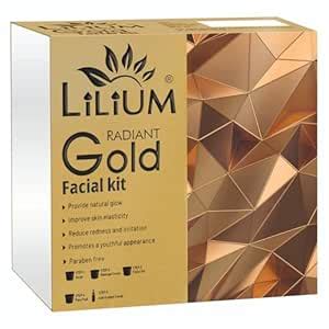 Lilium Premium Advanced Formula Gold Facial Kit 410G | Skin Brightening ...