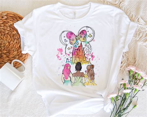 DeliFri Colorful Disney Princess Shirt, Disney Girls Trip Shirt ...