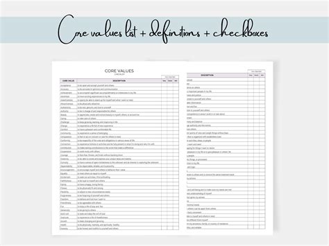 Image result for Identifying Core Values Worksheet