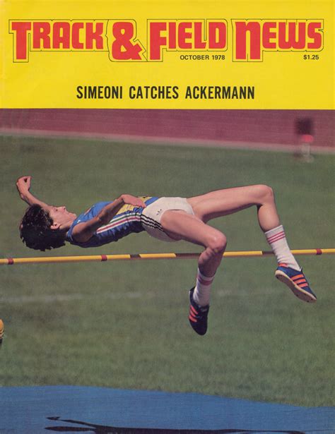 This Day in Track & Field HIstory, August 31, Sara Simeoni clears 2.01 ...