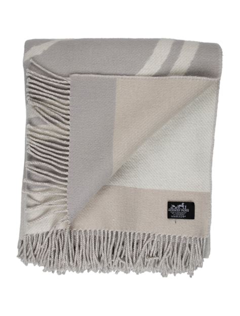 Brunello Cucinelli Half-English Rib Knit Cashmere Throw Blanket w/ Tags ...