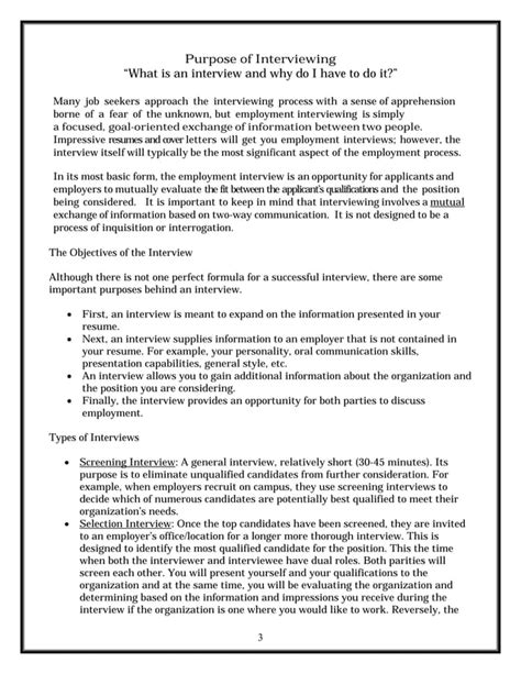 Image result for Interview Packet Sample