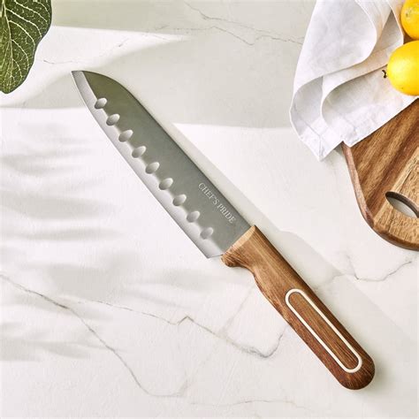 Buy Chefs Pride Munson Stainless Steel Santoku Knife with Acacia Wood ...