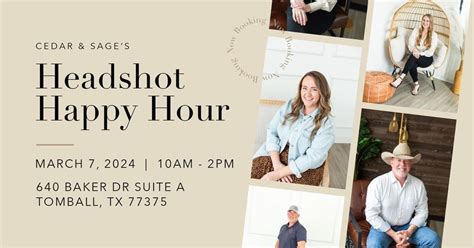 Headshot Happy Hour | Cedar & Sage Studios, Celestial Studio, Tomball ...