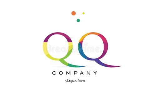 Qq Q Q Creative Rainbow Colors Alphabet Letter Logo Icon Stock Vector ...