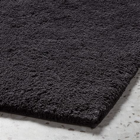 Kalani Organic Cotton Black Bath Mat 24"x36" + Reviews | CB2 Canada