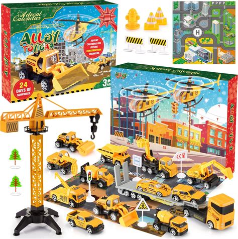 MDINGTD Kids Advent Calendar 2024, Toys Cars for 3 4 5 6 7 Year Old ...