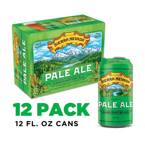 Sierra Nevada Pale Ale Craft Beer, 12 Pack, 12 fl oz Aluminum Cans. 5.6 ...