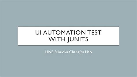 Image result for Junit5 Automatic GUI