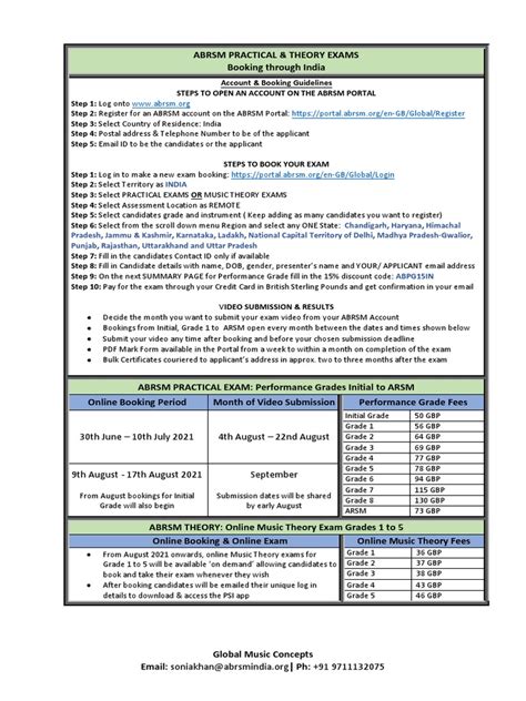 Image result for ABRSM Exam Code Example