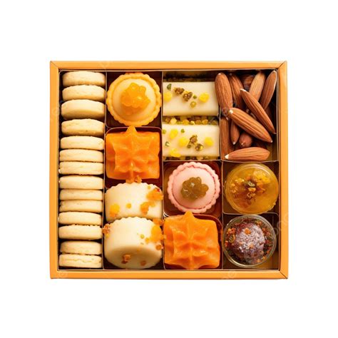 Indian Sweets And Mithai In A Box Insense Sticks And Bell Diwali ...