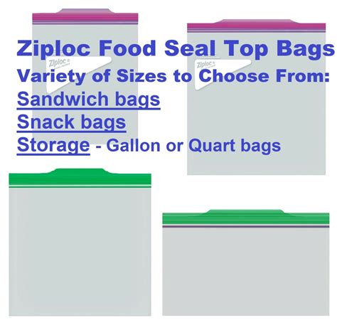 Ziploc Bags Sizes