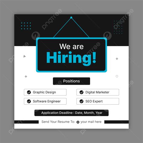 We Are Hiring Job Vacancy Social Media Post Template Template Download ...