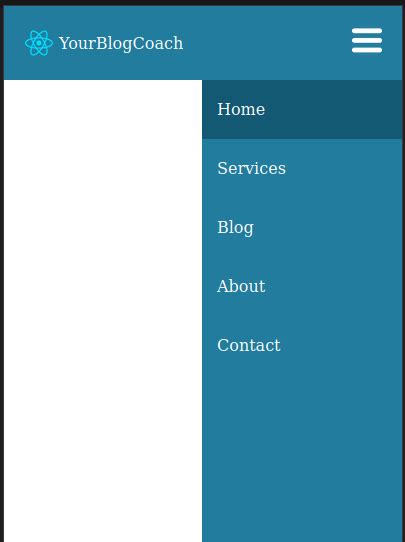 Simple Navbar React 的图像结果