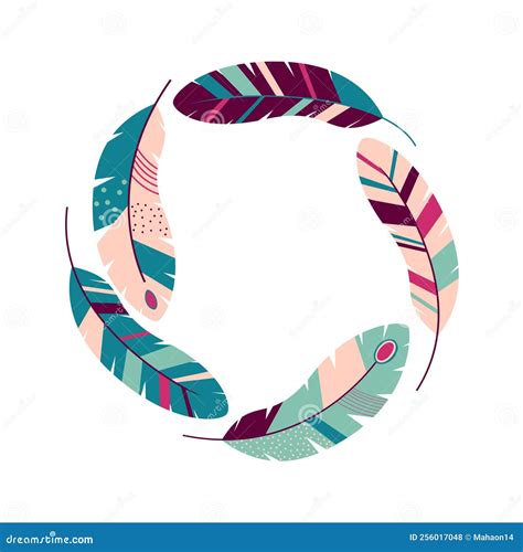 Colorful feathers clip art stock vector. Illustration of shape - 256017048