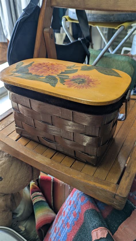 Vintage Caro-nan Type Picnicbasket antique mini ビンテージ カロナンタイプ バスケット ミニ ...