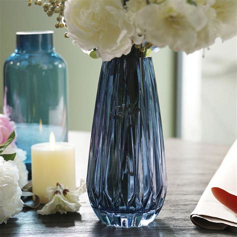 Shop Blue Diamond Textured Glass Vase - Small - at Best Price Online in ...